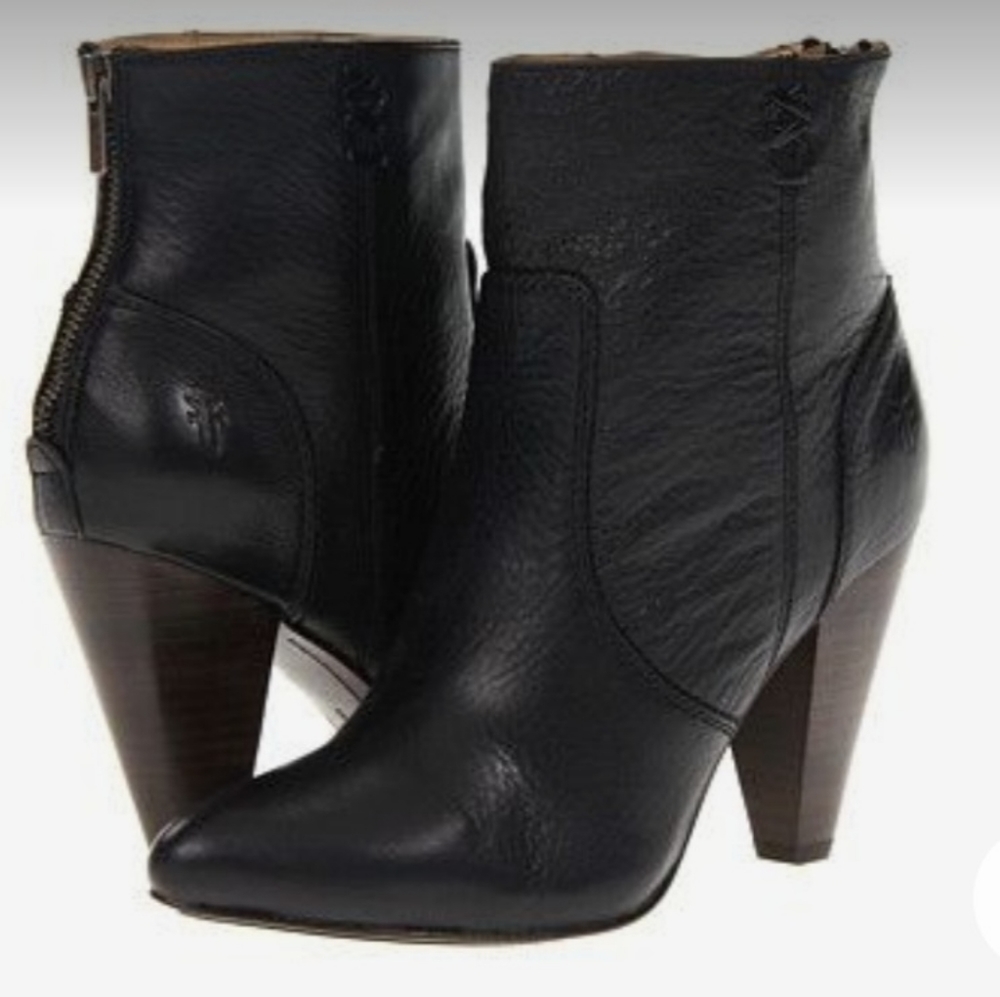 FRYE Regina Heel Bootie Black Size 9